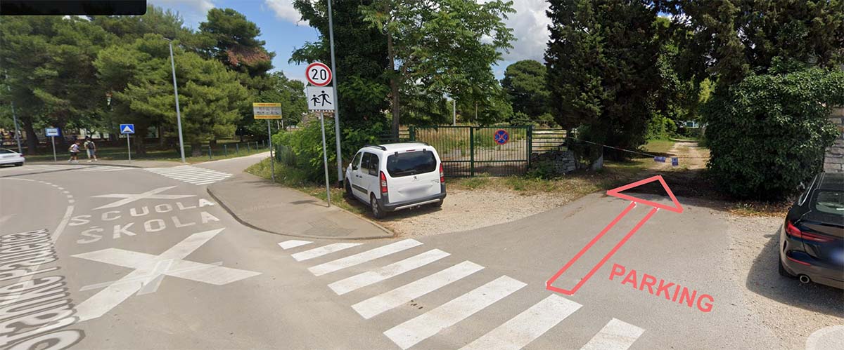 Ingresso del parcheggio